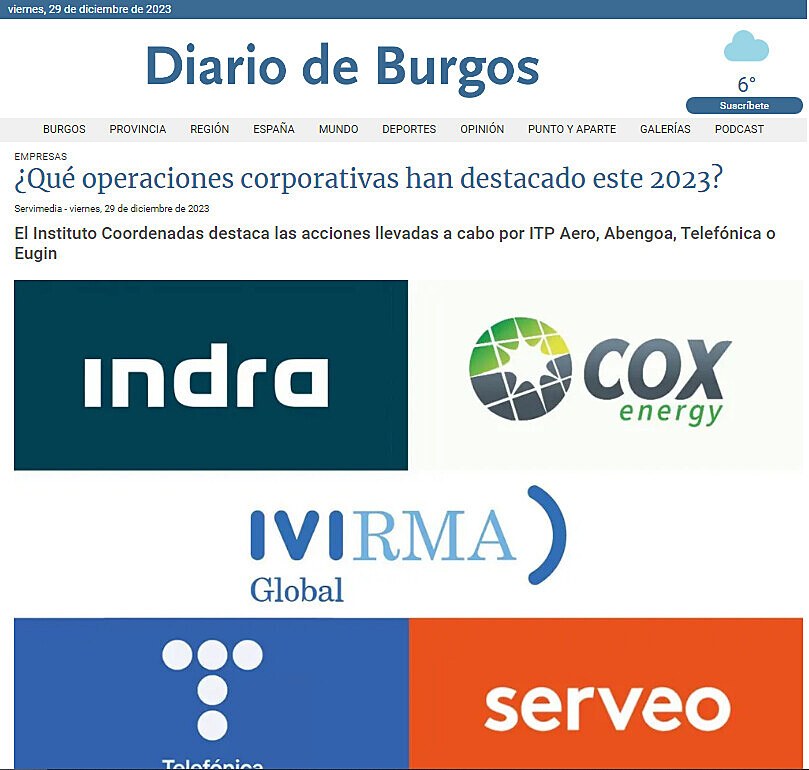 Qu operaciones corporativas han destacado este 2023?